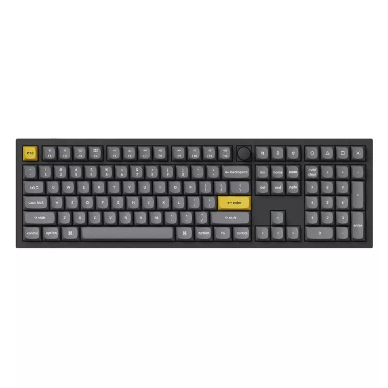 Keychron Double Shot PBT OSA Tastenkappen-Set – Dunkelgrau (140 Tasten, MX-Stil)
