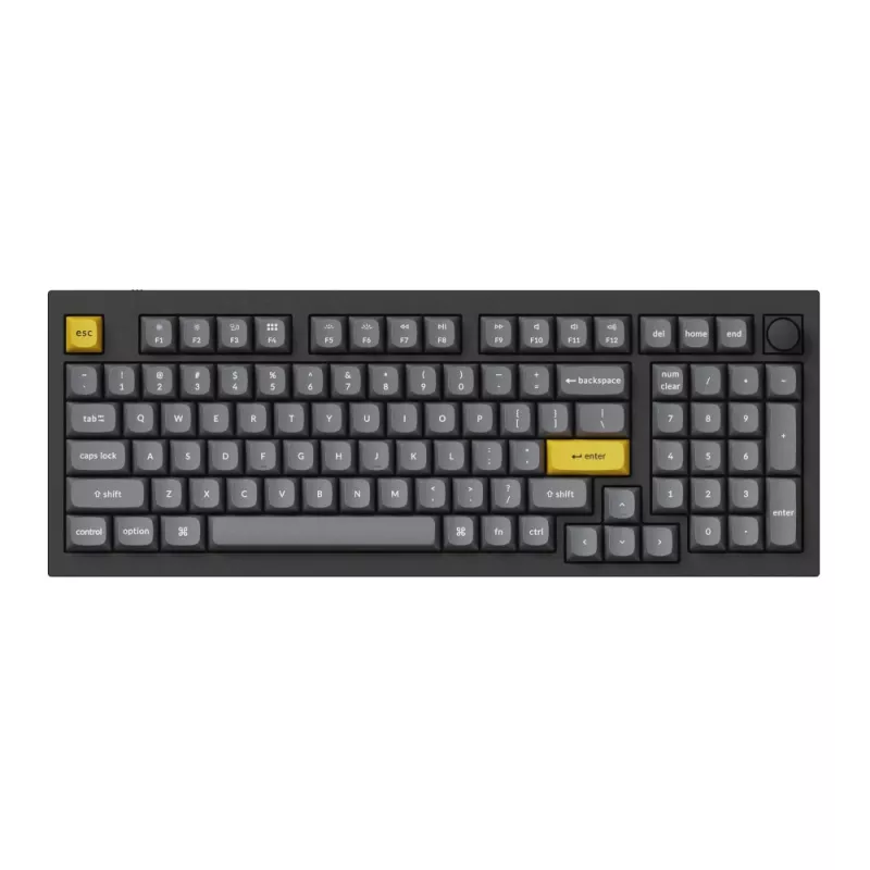 Keychron Double Shot PBT OSA Tastenkappen-Set – Dunkelgrau (140 Tasten, MX-Stil)