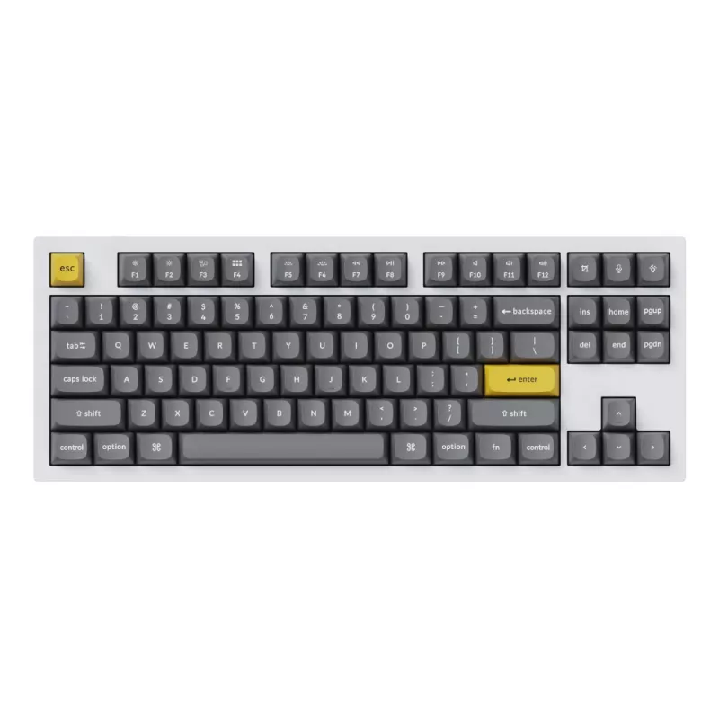 Keychron Double Shot PBT OSA Tastenkappen-Set – Dunkelgrau (140 Tasten, MX-Stil)