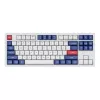 Keychron Double-Shot PBT OSA Tastenkappen-Set - Blau und Weiß | 137 Tasten | MX-Stil | ANSI US