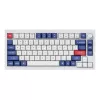 Keychron Double-Shot PBT OSA Tastenkappen-Set - Blau und Weiß | 137 Tasten | MX-Stil | ANSI US