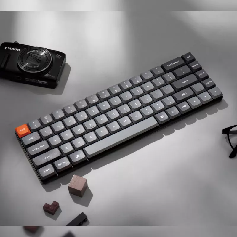 Keychron K7 Max QMK/VIA 65% Drahtlose Custom Mechanische Tastatur | Braune Switches