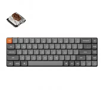 Keychron K7 Max QMK/VIA 65% Drahtlose Custom Mechanische Tastatur | Braune Switches