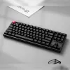 Keychron K8 QMK 80% TKL kabellose mechanische Tastatur V2 Red Switches - Schwarz