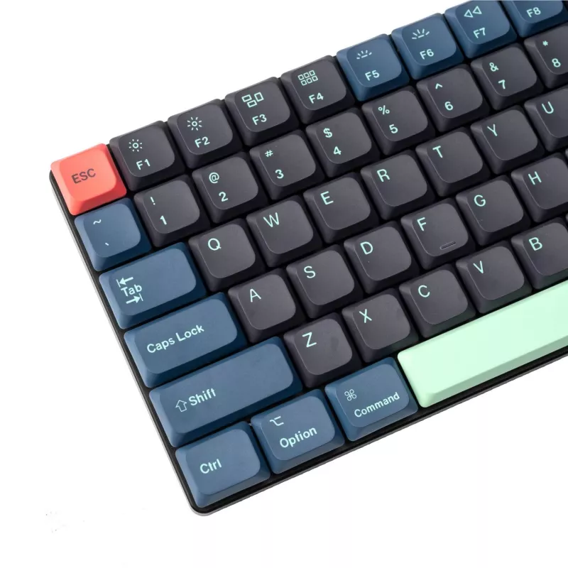 Keychron Low Profile Dye-Sub PBT LSA Full Set Keycap Set – Hacker Edition (133 Tasten, PBT, Low Profile)