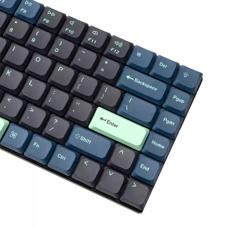 Keychron Low Profile Dye-Sub PBT LSA Full Set Keycap Set – Hacker Edition (133 Tasten, PBT, Low Profile)