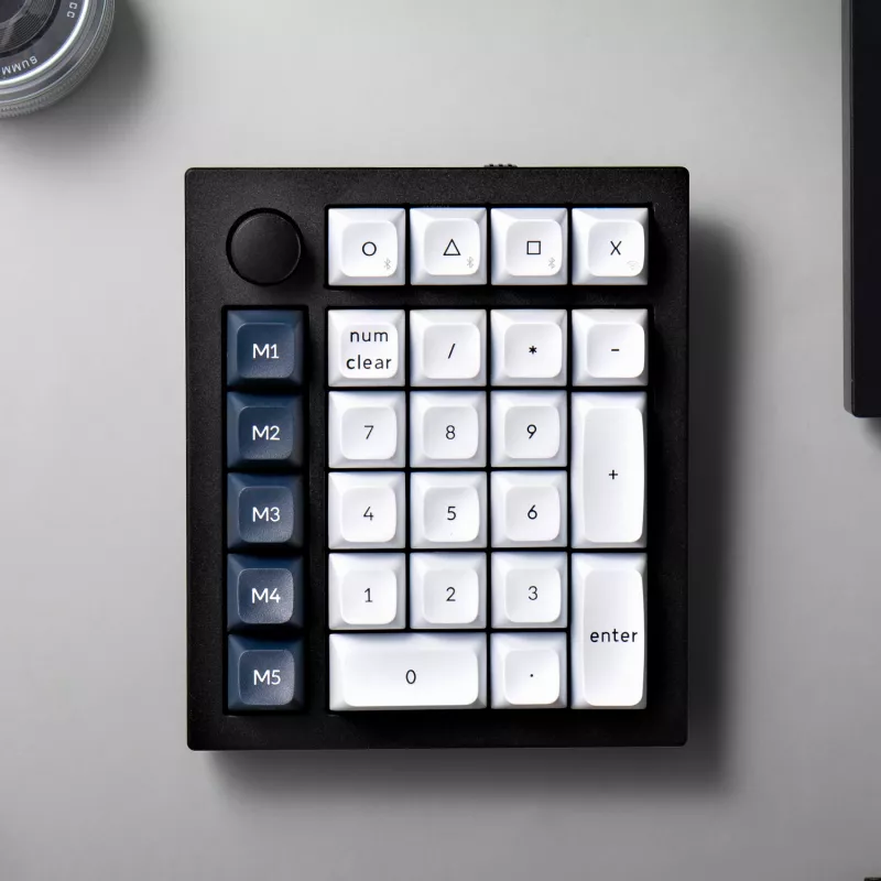 Keychron Q0 Max QMK Gateron Jupiter Banana RGB Kabelloses Custom-Nummernfeld Shell Weiß
