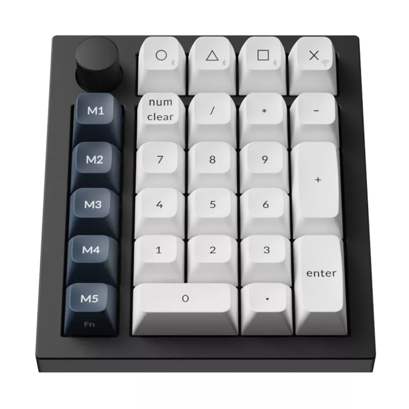 Keychron Q0 Max QMK Gateron Jupiter Banana RGB Kabelloses Custom-Nummernfeld Shell Weiß