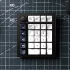 Keychron Q0 Max QMK Gateron Jupiter Red RGB Kabelloses Custom-Nummernfeld Carbon Schwarz