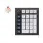 Keychron Q0 Max QMK Gateron Jupiter Red RGB Kabelloses Custom-Nummernfeld Carbon Schwarz