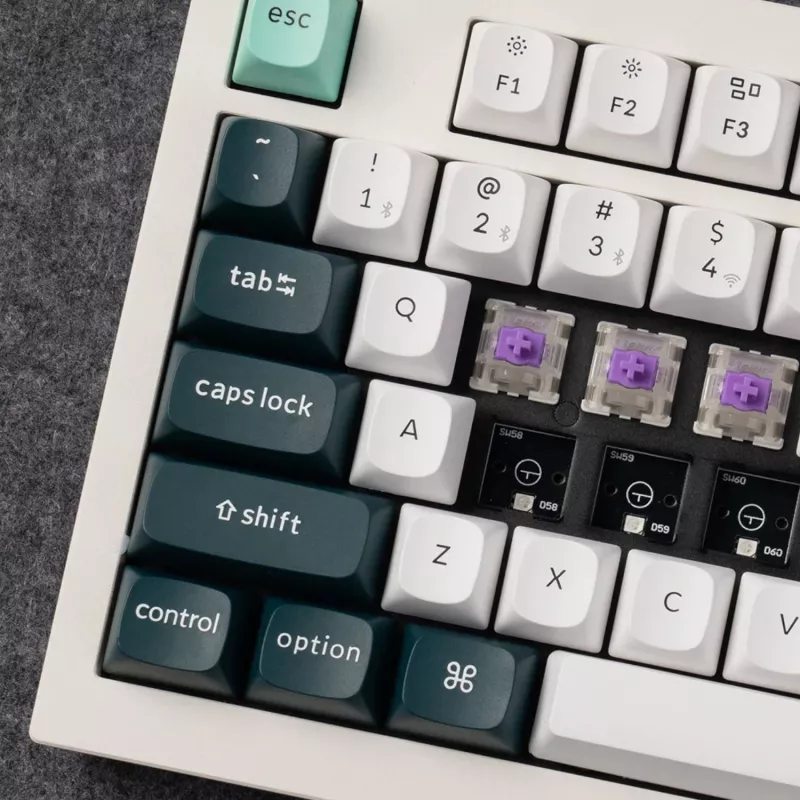 Keychron Q3 HE QMK 80% Kabellose Custom Mechanische Tastatur (Nebula Switch) - Shell White