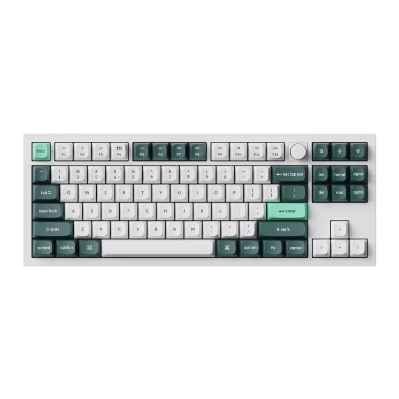 Keychron Q3 HE QMK 80% Kabellose Custom Mechanische Tastatur (Nebula Switch) - Shell White