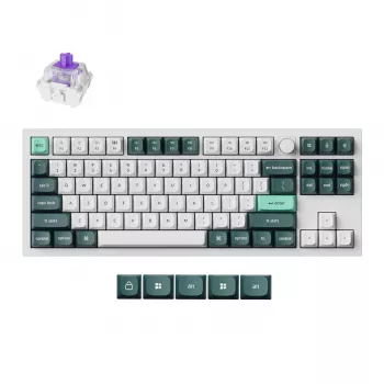 Keychron Q3 HE QMK 80% Kabellose Custom Mechanische Tastatur (Nebula Switch) - Shell White