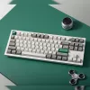 Keychron Q3 Max 80% Vollständig montierte Tastatur mit Drehregler, rote Switches, Hot-Swap Gateron Jupiter RGB Wireless Tastatur - Shell White