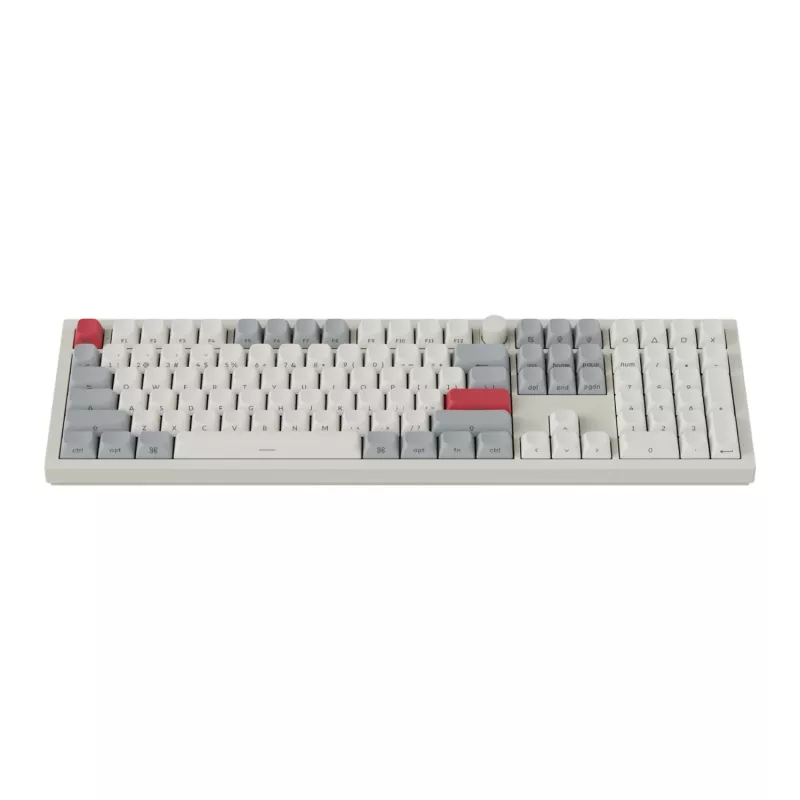 Keychron Q6 Max QMK/VIA kabellose mechanische Custom-Tastatur OSA Gateron Red Jupiter Switches - Shell White