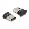 KeySonic Super-Mini-TAS Touchpad-Tastatur mit blauer Hintergrundbeleuchtung, UK-Layout, Schwarz (KSK-3210ELU)