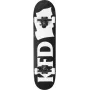 KFD Young Gunz Complete 8 Skateboard Black White