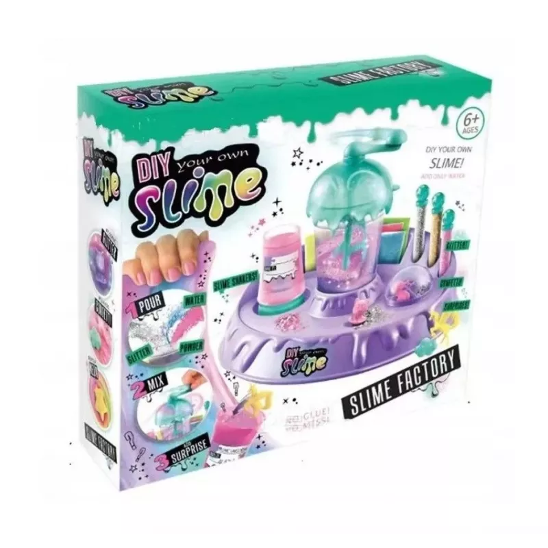 Kiddyz DIY Slime Factory: Großes Set mit Glitzer und Figuren zur Schleimherstellung