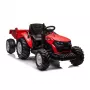 KIDS EUROSWAN Kinder Elektro-Traktor mit Anhänger Hatis Rot