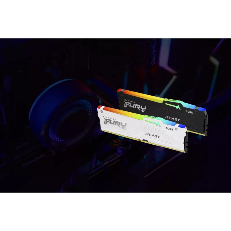 Kingston FURY Beast White RGB EXPO 32GB DDR5-6400 CL32 DIMM Arbeitsspeicher