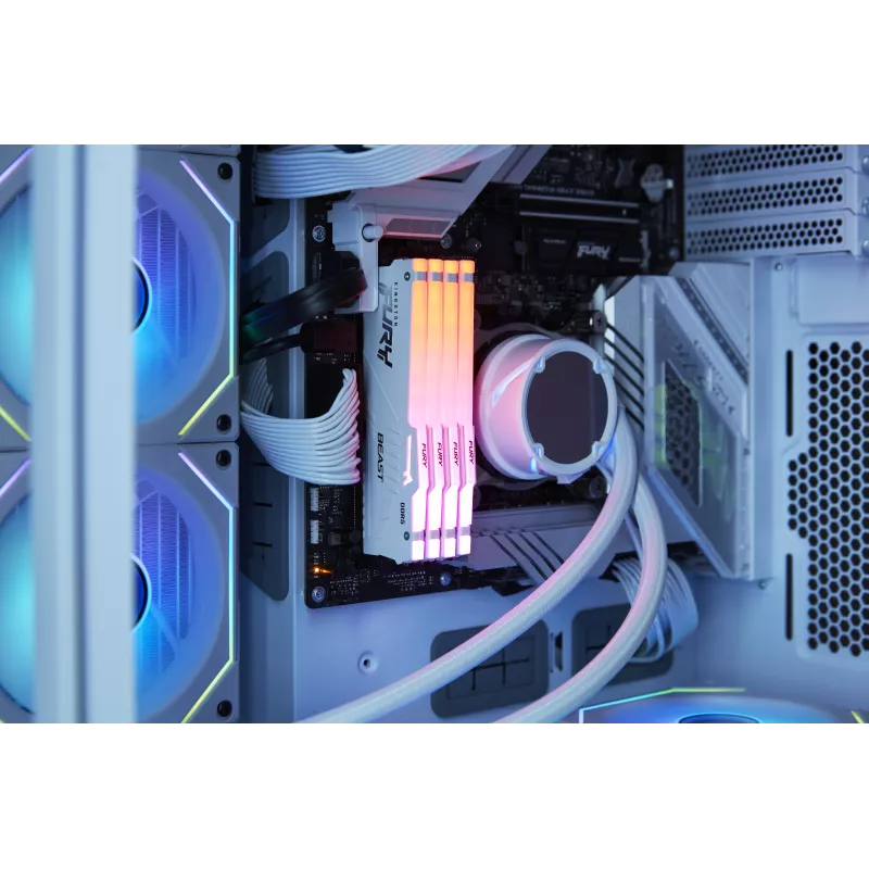 Kingston FURY Beast White RGB EXPO 32GB DDR5-6400 CL32 DIMM Arbeitsspeicher