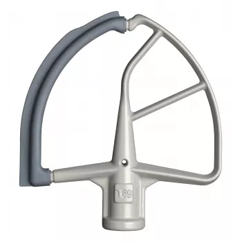 KitchenAid 5KFE7T Flex Edge Beater für Standmixer - Weiß mit grauem Silikonrand