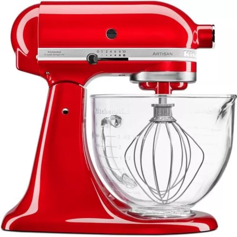 KitchenAid 5KSM5GB 4,8 L Glasschüssel für Küchenmaschinen mit Kippkopf