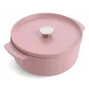 KitchenAid Schmortopf mit Deckel emailliertes Gusseisen 26 cm Pink