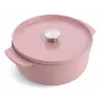 KitchenAid Schmortopf mit Deckel emailliertes Gusseisen 26 cm Pink
