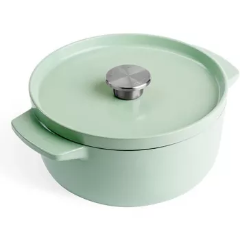 KitchenAid Bräter aus emailliertem Gusseisen 22 cm, Pistazie