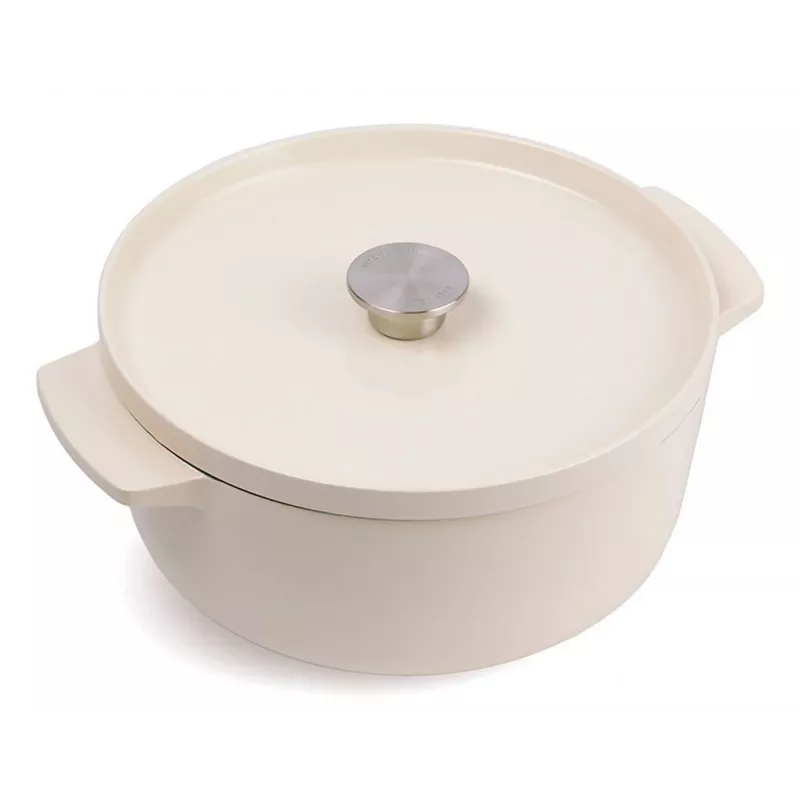 KitchenAid emaillierter Gusseisen-Bräter 26 cm, Creme