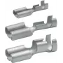 Klauke 18201A Unisolierte Flachsteckhülse 0,5-1,0 mm², 6,3 mm Stecker, Crimp, E-Cu verzinnt, DIN 46247, 100er Pack