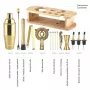 Klausberg 16-teiliges goldenes Barkeeper-Set, Edelstahl