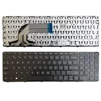 Tastatur HP 250: G2, G3; 255: G2, G3; 256: G2, G3. Mit Rahmen