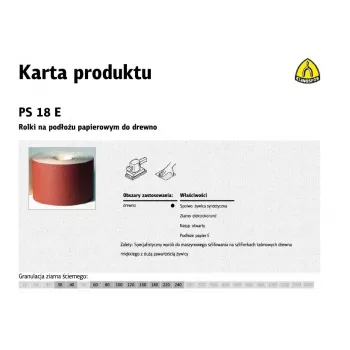 KLINGSPOR PS 18 E Schleifrolle 150mm x 50m P80 Aluminiumoxid E-Papier-Träger