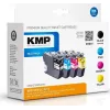 KMP B100V Remanufactured Ink Cartridge Set für Brother LC-3213 - Schwarz, Cyan, Magenta, Gelb (4er-Pack, 4x400 Seiten)
