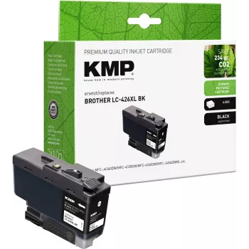 KMP Druckerpatrone Brother LC426XLBK Schwarz 6000 Seiten Wiederaufbereitet