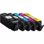 KMP Kompatibler Tintenpatronen-Set für Canon PGI-570XL PGBK, CLI-571XL BK/C/M/Y, 5er-Pack, Hohe Ergiebigkeit, Wiederaufbereitet