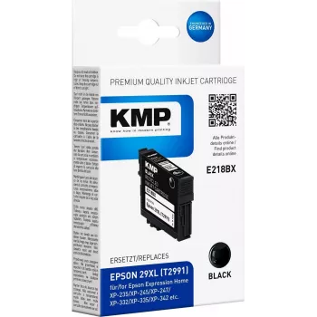 KMP E218BX Schwarz Kompatible High-Yield Tintenpatrone für Epson Expression Home XP-235, XP-245, XP-247, XP-332, XP-335, XP-342, XP-345, XP-432, XP-435, XP-442, XP-445 (Ersetzt T2991, 11,3 ml, 470 Seiten) 1632,4001