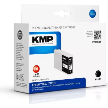 KMP E220BXX - 80 ml - High Yield - Schwarz - Kompatibel - Tintenpatrone (Alternative zu Epson T7891) für Epson WorkForce Pro WF-5110DW, WF-5190DW, WF-5620DWF, WF-5690DWF