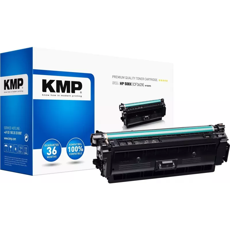 KMP H-T223YX High Yield Yellow Kompatible Tonerkartusche (Alternative zu HP 508X, HP CF362X) für HP Color LaserJet Enterprise MFP M577, LaserJet Enterprise Flow MFP M577