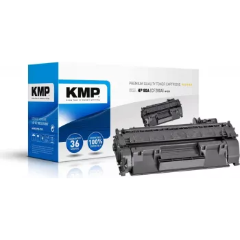 KMP H-T233 Kompatible Tonerkartusche Schwarz High Yield für HP LaserJet Pro 400 M401a/M401d/M401dn/M401dne/M401dw MFP M425dn/M425dw - Ersetzt HP 80A (CF280A)