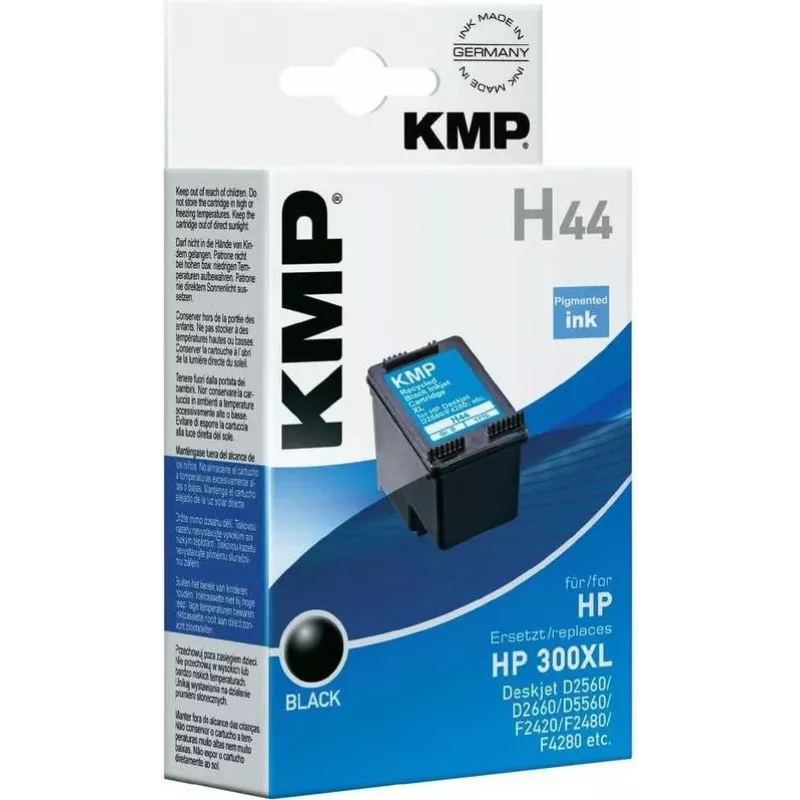 KMP H44 Tintenpatrone Schwarz Hohe Reichweite (Ersetzt HP 300XL) - 600 Seiten 1710,4411