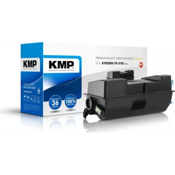 KMP K-T64 Schwarz Kompatible Tonerkartusche (Alternative zu Kyocera TK-3130) für Kyocera ECOSYS M3550, M3560, FS-4200, FS-4300