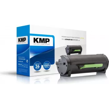 KMP L-T47 Kompatible Tonerkartusche Schwarz - Ersatz für Lexmark 502 Serie - für Lexmark MS310, MS410, MS510, MS610