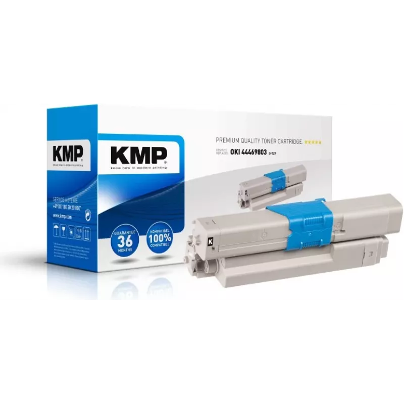 KMP O-T27 Tonerkartusche Schwarz 3500 Seiten Kompatibel OKI 44469803