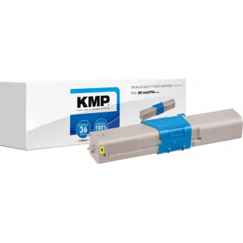 KMP O-T30 Kompatible Tonerkartusche Gelb für OKI (Ersatz für OKI 44469704)