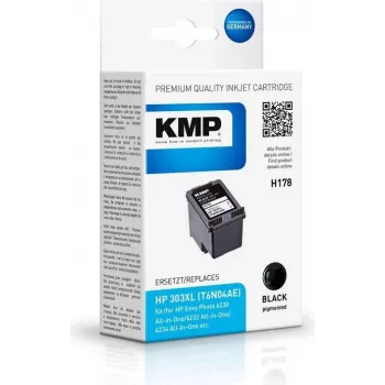 KMP Patrone HP 303XL (T6N04AE) Schwarz 600 Seiten Wiederaufbereitet