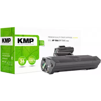 KMP PRINTTECHNIK H-T260A Schwarze Tonerkartusche ersetzt HP 106A W1106A (2556,0000)