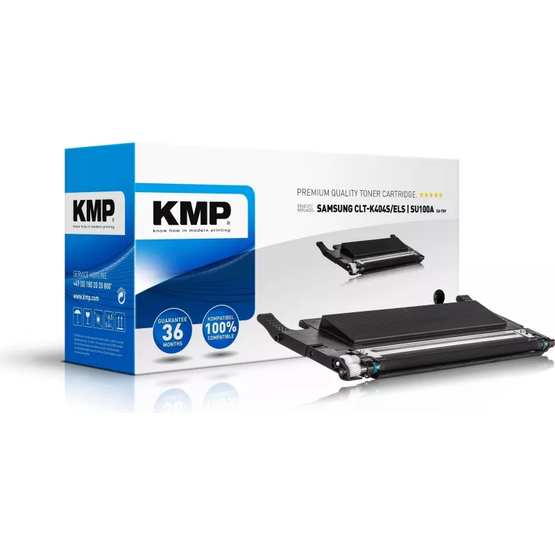 KMP SA-T89 Kompatible Tonerkartusche Schwarz 1500 Seiten Ersetzt Samsung CLT-K404S